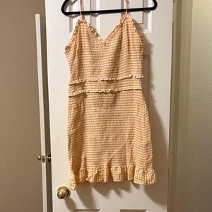 Skies Are Blue Yellow Gingham Dress